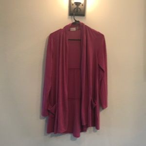 LOGO Long open cardigan